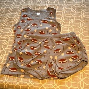 Hanna Anderson tank pajama set. S’mores